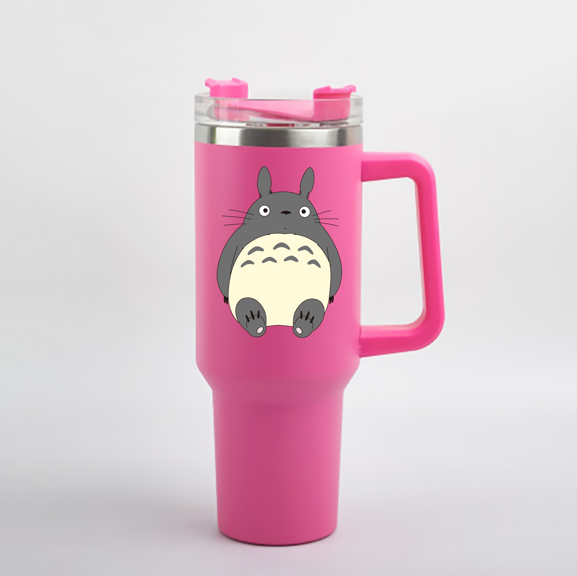 （画像用） となりのトトロ 草壁メイ 草壁サツキ My Neighbor Totoro Satsuki Kusakabe Mei Kusakabe 1200mL車用タンブラー - クリスタルステッカー（プラスチックストロー付き）